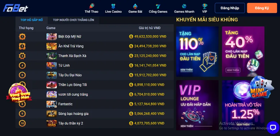Hình ảnh slot game nổ hũ và bắn cá tại 555win55